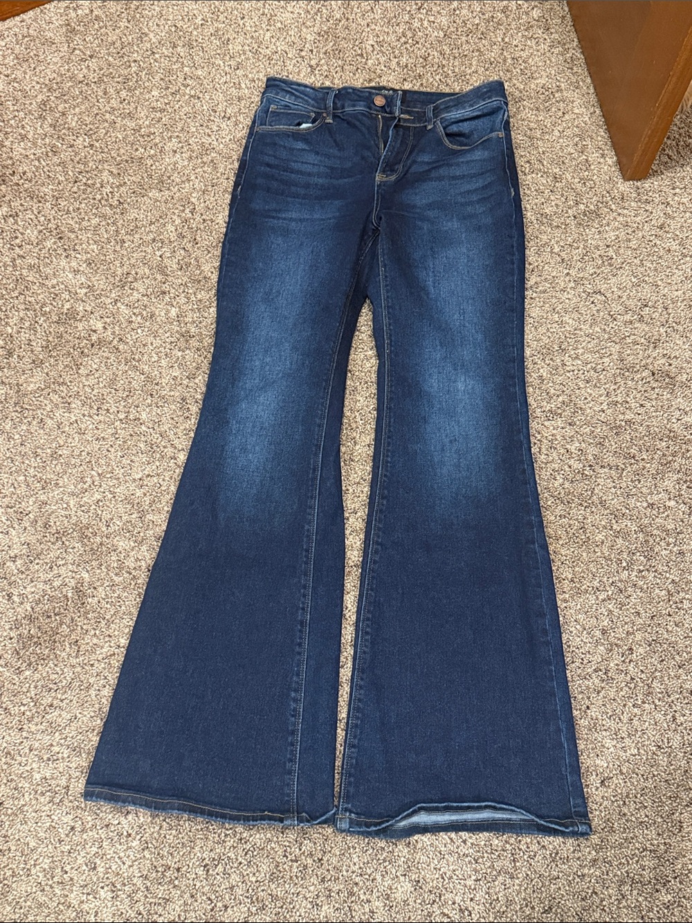 Dark Blue Women's Flare Jeans Risen 9/29